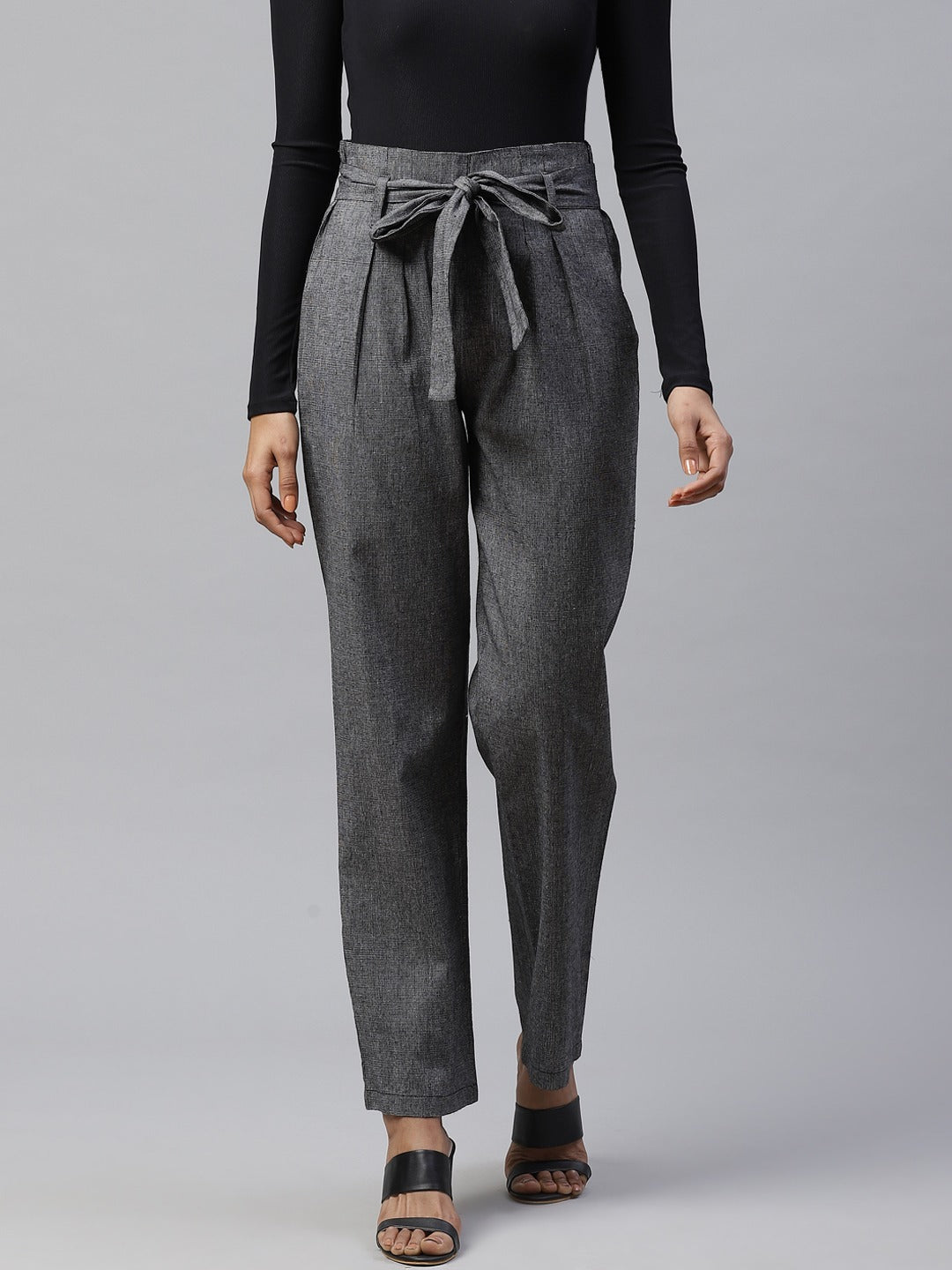 Cigarette Pants in Charcoal Grey | Retro Inspired Pants – Vixen by  Micheline Pitt